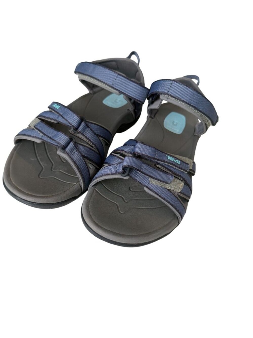Teva Tirra Blue and Gray Adjustable Straps Hiking Water Shoes Size 7.5